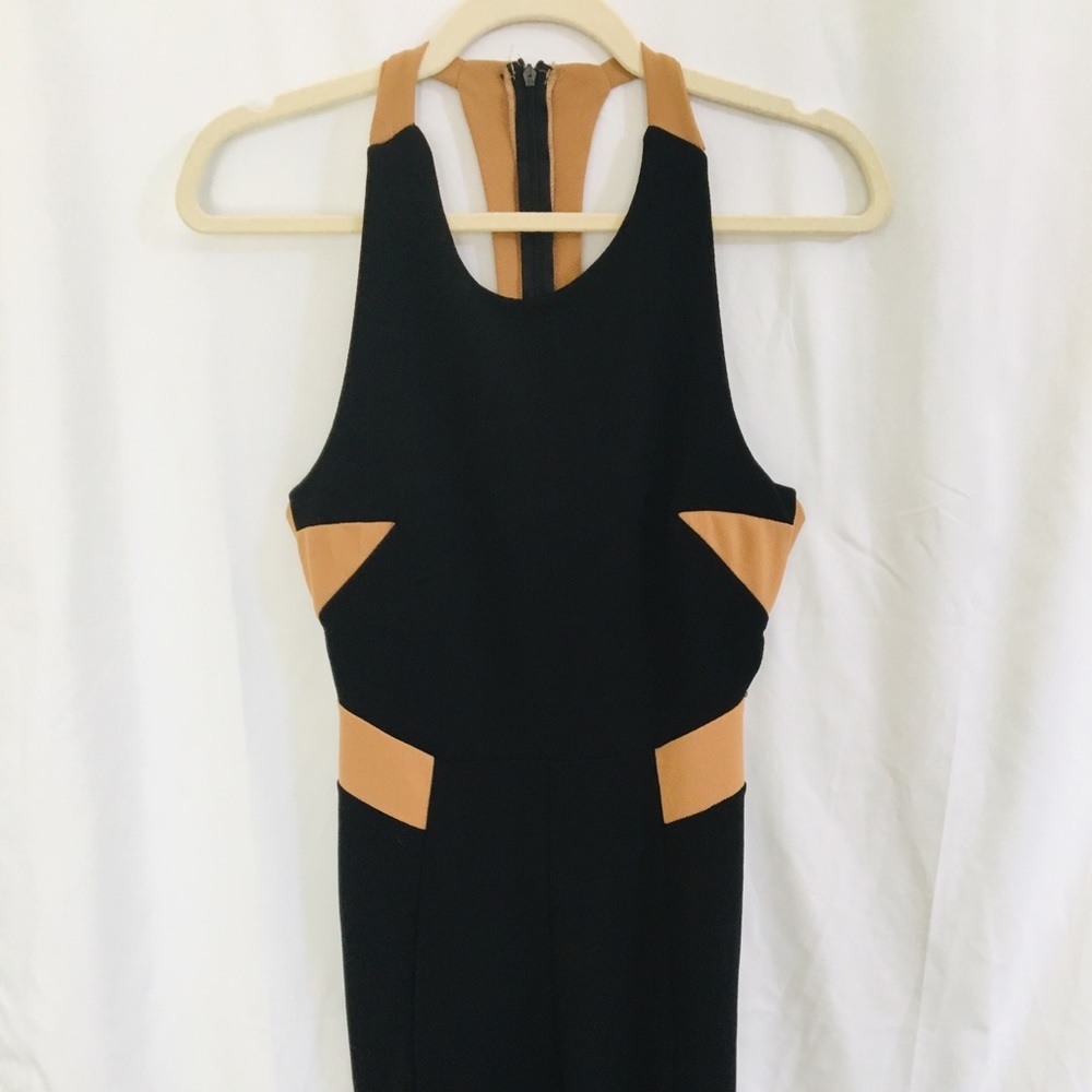 Black and Beige Jumpsuit